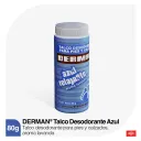 Derman Azul Talco Desodorante Para Pies Polvo Con 80 G