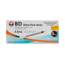 Bd Ultra Fine Jeringa Para Insulina 31X6Mm 0.5 Ml 10 Jeringas