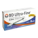 Bd Ultra-Fine Jeringa Para Insulina 31Gx8Mm 0.5 Ml 10 Jeringas