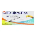 Bd Ultra Fine Jeringa Para Insulina 30Gx13Mm 1 Ml 10 Jeringas