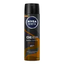Nivea Men Espresso Deep Black Carbon Desodorante Para Hombre 48Hr 150 Ml Aerosol
