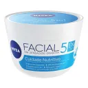 Nivea Crema Facial Hidratante 5 En 1 Cuidado Nutritivo 375 Ml