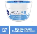 Nivea 5 En 1 Crema Facial Cuidado Nutritivo 200 Ml