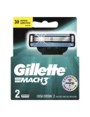 Gillette Mach3 Cartuchos Para Afeitar Con 3 Piezas