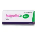 Inderalici 40 Mg Con 30 Tabletas