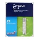 Tiras reactivas Contour Plus con 25 piezas
