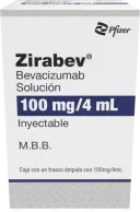 Zirabev 100 Mg Con Frasco Ámpula De 4 Ml