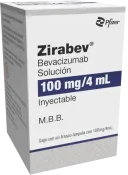 Zirabev 100 Mg Con Frasco Ámpula De 4 Ml