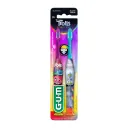 Gum Sunstar Trolls World Tour Cepillo Dental Infantil Suave Con 2 Piezas