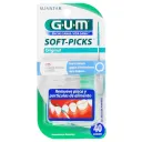 Gum Palillos Dental Soft Pick Con 40 Piezas