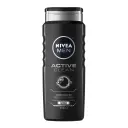 Nivea Jabón Líquido Cara Cuerpo Y Cabello Active Clean 500 Ml Gel