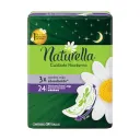 Naturella Cuidado Nocturno Toallas Sanitarias Con Alas 24 Piezas