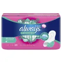 Always Ultra Fina Suave Toalla Sanitaria Con Alas 20 Piezas