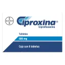 Ciproxina Ciprofloxacino 500 Mg Con 8 Comprimidos