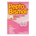 Pepto Bismol 262 Mg Con 24 Tabletas Masticables Sabor Anís