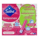 Saba Tampones Compactos De Plático Súper 10 Piezas Caja