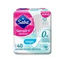 Saba Sensiti-V Pantiprotectores Diaros Largos 40 Piezas Bolsa