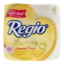 Regio luxury almond touch papel higiénico 4 piezas bolsa