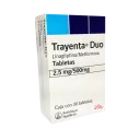 Trayenta Duo 2.5/500 Mg Con 30 Tabletas
