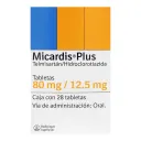 Micardis Plus 80/12.5 Mg Con 28 Tabletas