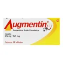 Augmentin 12H Amoxicilina Ácido Clavulánico 875/125 Mg Con 14 Tabletas