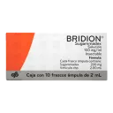 Bridion 100 Mg Con 10 Frasco Ámpula