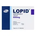 Lopid 600 Mg Con 14 Tabletas