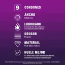 Sico Climax Mutuo Condones De Látex 9 Piezas