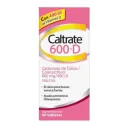 Caltrate 600+D con 60 Tabletas