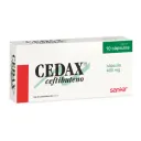Cedax Ceftibuteno 400 Mg Con 10 Cápsulas