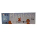 Bd Plastipak Infantil Jeringa 23Gx5Mm 3 Ml 5 Jeringas