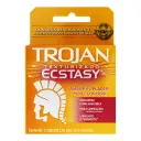 Trojan Ecstasy Condones Texturizados Con 2 Piezas