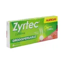 Zyrtec 10 Mg Con 10 Tabletas Orodispersable Sabor Toronja
