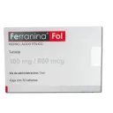 Ferranina Fol 100 Mg/800 Mcg Con 30 Tabletas