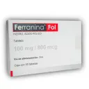 Ferranina Fol 100 Mg/800 Mcg Con 30 Tabletas