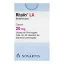Ritalin La 20 Mg Con 30 Cápsulas De Liberación Prolongada