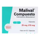 Malival Compuesto 25/215 Mg Con 32 Cápsulas