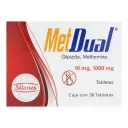 Metdual 10/1000 Mg Con 30 Tabletas