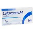 Cefaxona Im Ceftriaxona 1 G Solución Inyectable Frasco Con Ámpula