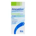 Amoxiclav Pediátrico Amoxicilina Ácido Clavulánico 125 Mg Suspensión Con 60 Ml