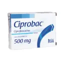 Ciprobac Ciprofloxacino 500 Mg Con 14 Tabletas