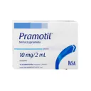 Pramotil 10 Mg Solución Inyectable 6 Ampolletas 2 Ml
