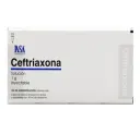 Ceftriaxona Gi Solucion Inyectable 1 Gr