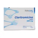 Claritromicina 500 Mg Con 10 Tabletas