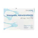 Telmisartán, Hidroclorotiazida 80/12.5 Mg Con 14 Tabletas