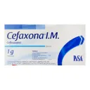 Cefaxona Im Ceftriaxona 1 G Con Frasco Ámpula De 3.5 Ml 5 Pack