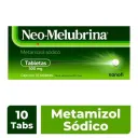Neo-Melubrina Dolor intenso 10 Tabletas de 500 mg