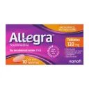 Allegra Antihistamínico 10 tabletas x 120 mg