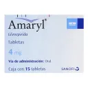 Amaryl 4 Mg Con 15 Tabletas