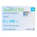 Amaryl Xm 2/850 Mg Con 16 Tabletas